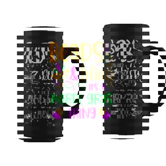 Beads And Bling Its A Mardi Gras Thing Carnival Mardi Gras Coffee Mug | Seseable UK