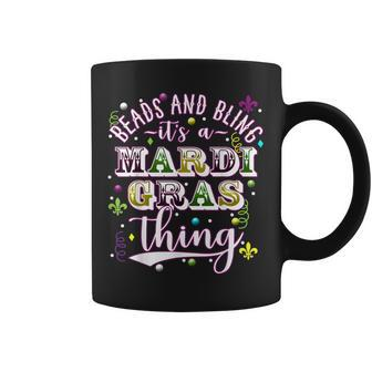 Beads & Bling Its A Mardi Gras Thing Cool Coffee Mug - Seseable