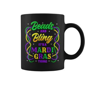 Beads And Bling Its A Mardi Gras Thing Love Mardi Gras Coffee Mug - Seseable