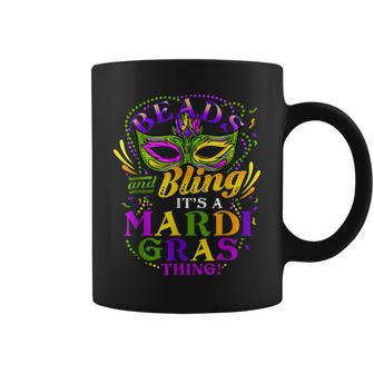 Beads And Bling Its A Mardi Gras Thing New Orleans Festival Coffee Mug - Seseable