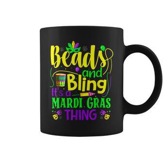 Beads And Bling Its A Mardi Gras Thing New Orleans Festival Coffee Mug - Seseable