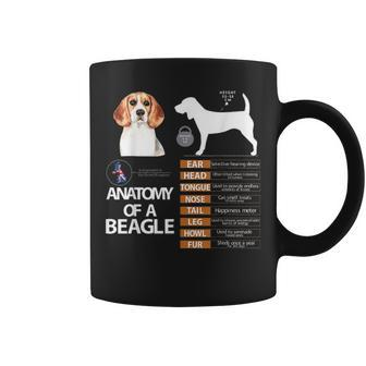 Beagle Dog Anatomy Mom Grandma Dad Men Women Kids Gift Coffee Mug - Seseable