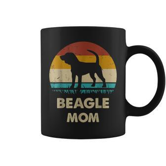 Beagle Mom Gift For Women Funny Beagle Dog Vintage Coffee Mug - Seseable
