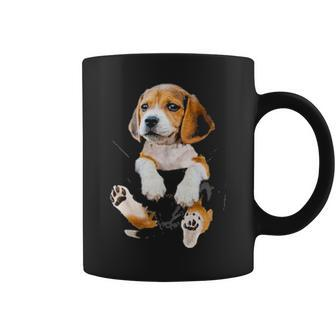 Beagle Pocket Funny Mom Dad Kid Lover Themed Gifts Men Women Coffee Mug - Seseable