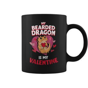 Bearded Dragon Is My Valentine Funny Valentines Day Gifts Coffee Mug - Seseable