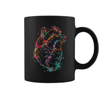 Beautiful Watercolour Heart Organ Human Body Anatomy Coffee Mug | Mazezy