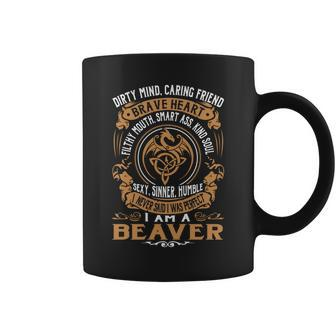 Beaver Brave Heart V2 Coffee Mug - Seseable