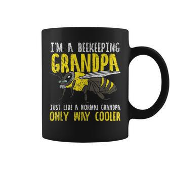 Beekeeping Grandpa Old Man Beekeeper Honey Bee Honeycomb Coffee Mug | Mazezy