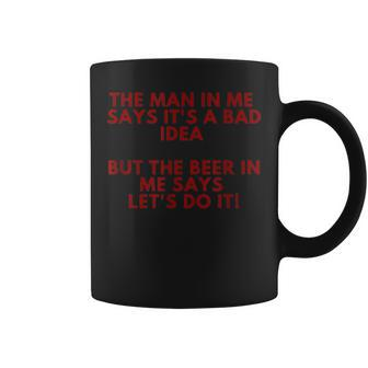 Beer Funny Drinking Manly Dad Husband Whisky Joke Alcohol Coffee Mug | Mazezy