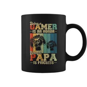 Being A Gamer Is An Honor Being Papa Is Priceless Dad Men Coffee Mug | Mazezy