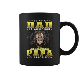 Being Dad Is An Honor Being Papa Is Priceless V3 Coffee Mug | Mazezy DE