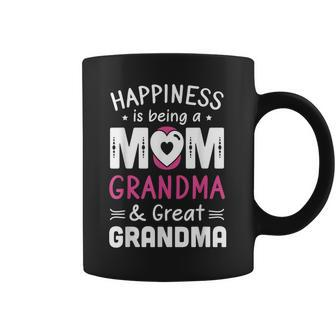 Being Mom Grandma & Great Grandma Happiness Grandmother Coffee Mug | Mazezy