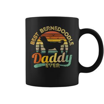 Bernedoodle Dad Best Daddy Dog Retro Vintage Gift Coffee Mug - Seseable