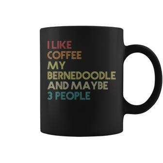 Bernedoodle Dog Owner Coffee Lovers Quote Vintage Retro Coffee Mug - Seseable