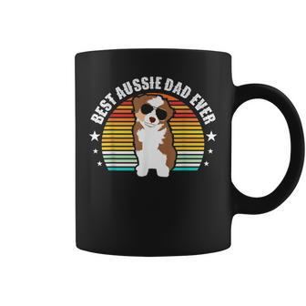 Best Aussie Dad Ever Daddy Australian Shepherd Paw Dog Breed Coffee Mug | Mazezy