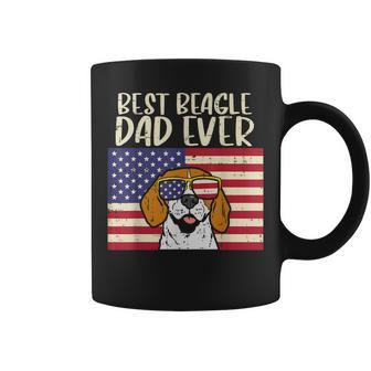 Best Beagle Dad Ever Flag Patriotic Dog Lover Owner Men Gift Gift For Mens Coffee Mug | Mazezy