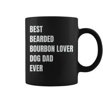 Best Bearded Bourbon Lover Dog Dad Ever Gift Gift For Mens Coffee Mug | Mazezy