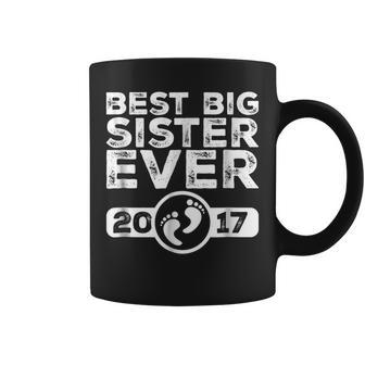 Best Big Sister Ever 2017 Older Sibling Baby Steps Coffee Mug | Mazezy