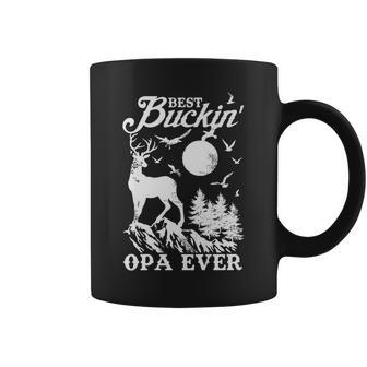 Best Buckin Opa Ever Deer Hunting Fathers Day Gift Gift For Mens Coffee Mug | Mazezy