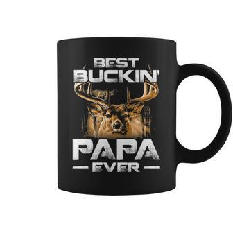 Best Buckin Papa Ever Deer Hunting Bucking Father V2 Coffee Mug - Seseable