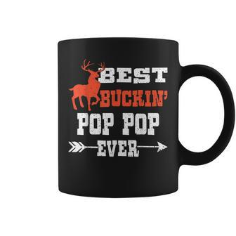 Best Buckin Pop Pop Ever Deer Hunting Bucking Father Gift For Mens Coffee Mug | Mazezy