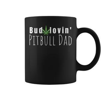 Best Bud Lovin Pitbull Dad Ever Funny Pitbull Owner Gift Coffee Mug