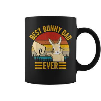 Best Bunny Dad Ever Vintage Rabbit Lover Father Pet Rabbit Coffee Mug - Seseable