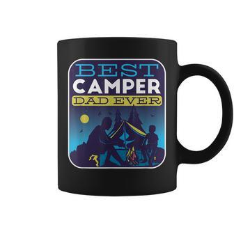 Best Camper Dad Ever Fathersday Summer Camp Funny Camping Gift For Mens Coffee Mug | Mazezy