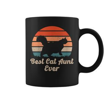 Best Cat Aunt Ever Auntie And Cats Coffee Mug - Seseable