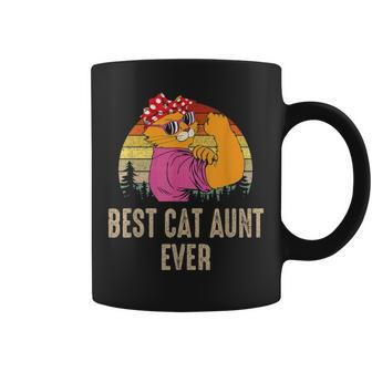 Best Cat Best Cat Aunt Ever Funny Cat Mom Mothers Day Coffee Mug - Seseable