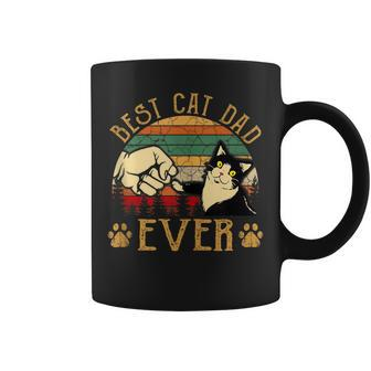 Best Cat Dad Ever Funny Cat Dad Father Vintage Gifts Coffee Mug - Seseable