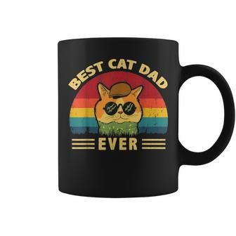 Best Cat Dad Ever Funny Cat Dad Fathers Day Vintage Gift Coffee Mug - Seseable