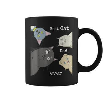 Best Cat Dad Ever Funny Cat Daddy Gift Vintage Cat Lover Coffee Mug - Seseable