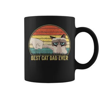 Best Cat Dad Ever T Funny Cat Daddy Father Day Vintage 623 Coffee Mug - Seseable