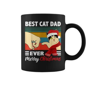 Best Cat Dad Funny Ever Vintage Cats Lover Christmas Coffee Mug - Seseable