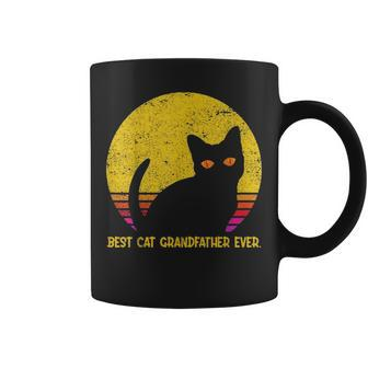 Best Cat Grandfather Ever Fathers Day Christmas Gift Vintage Coffee Mug - Seseable
