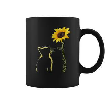 Best Cat Mom Ever Sunflower Mothers Day Coffee Mug - Thegiftio UK