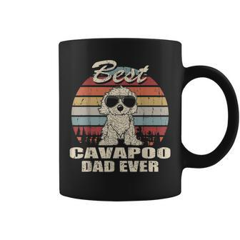 Best Cavapoo Dad Ever Vintage Retro Dog Dad Coffee Mug - Seseable