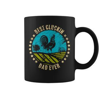 Best Cluckin Dad Ever Chicken Rooster Farmer Gift Coffee Mug | Mazezy