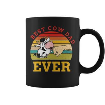 Best Cow Dad Ever Funny Cow Farmer Design Coffee Mug - Seseable
