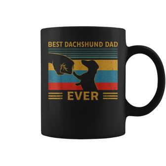 Best Dachshund Dad Ever Funny Weiner Dog Men Gifts Coffee Mug - Thegiftio UK