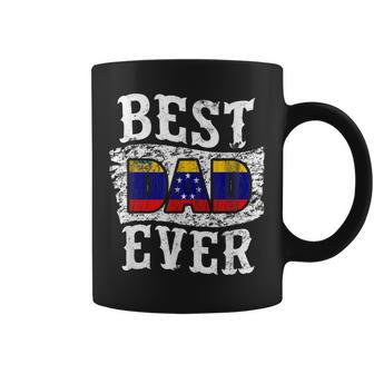 Best Dad Ever Fathers Day Venezuela Flag Gift For Mens Coffee Mug | Mazezy