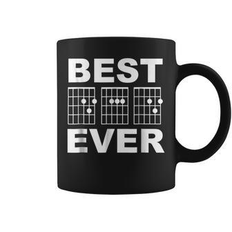 Best Dad Ever Guitar Chords For Musician Father Gift For Mens Coffee Mug | Mazezy