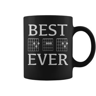Best Dad Ever Guitar Player Dad Chords Fathers Day Gift For Mens Coffee Mug | Mazezy