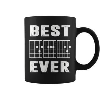 Best Dad Ever Music Guitar Musician Fathers Day Gifts Coffee Mug - Seseable