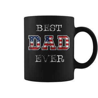 Best Dad Ever T Gift Patriotic Usa Flag Fathers Day Gift For Mens Coffee Mug | Mazezy