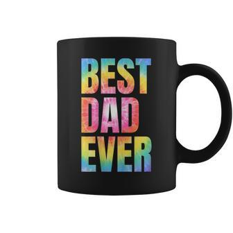 Best Dad Ever With Us Flag Tie Dye Fathers Day Coffee Mug - Thegiftio UK