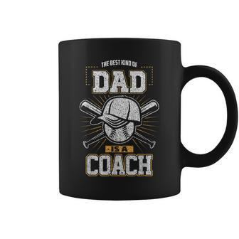 Best Dad Sports Coach Baseball Softball  Ball Father Coffee Mug