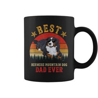Best Dog Bernese Mountain Dad Ever Men Vintage Berner Dad Coffee Mug - Seseable