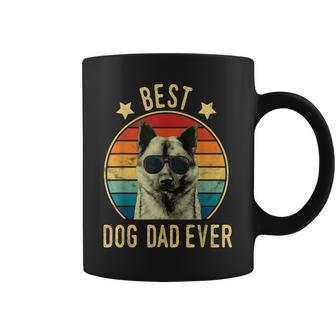 Best Dog Dad Ever Norwegian Elkhound Fathers Day Gift Gift For Mens Coffee Mug | Mazezy